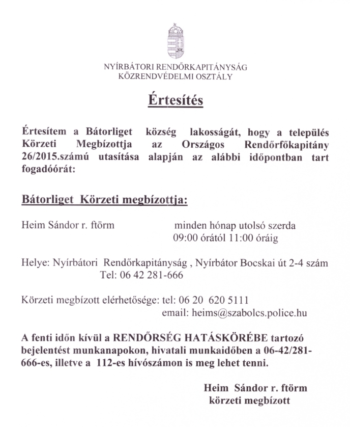 Értesítés